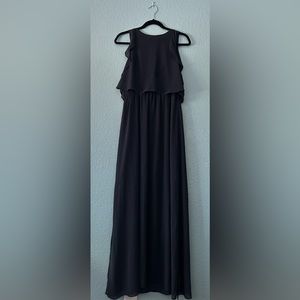 H&M Midnight Blue Sleeveless Floor-length Dress Size 10